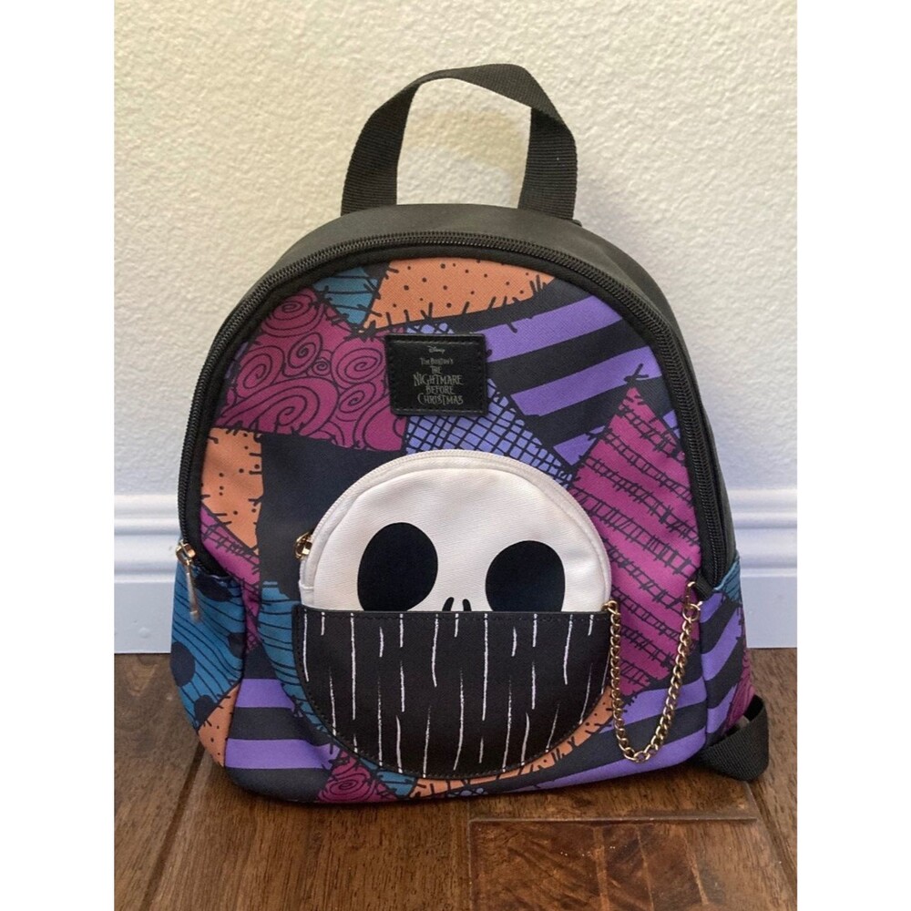 Disney The Nightmare Before Christmas Mini Backpack Patchwork Jack Coin Purse
